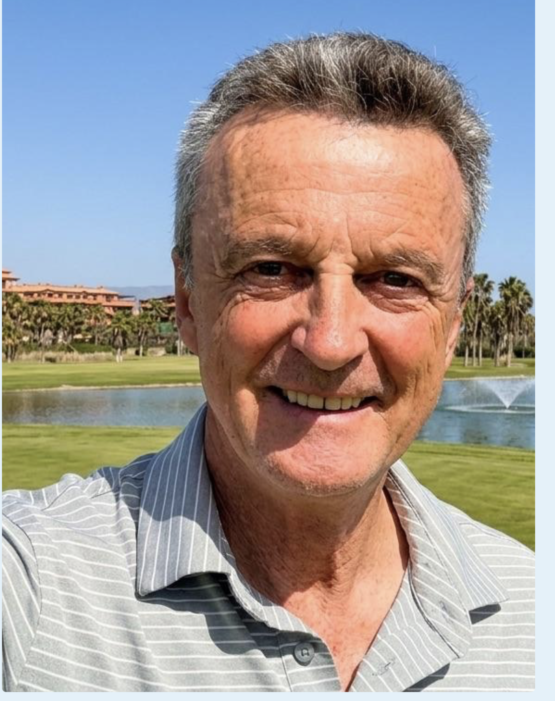 Juan Schmidt Coll auf dem Golfplatz Son Gual